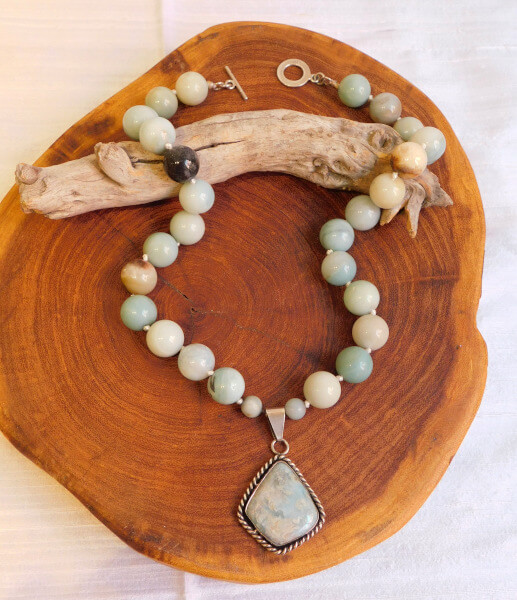 Amazonite Necklace Collar de Amazonita