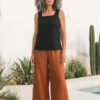 Blusa Brisa de lino negro