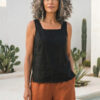 Blusa Brisa de lino negro