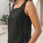 Blusa Brisa de lino negro