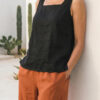 Blusa Brisa de lino negro