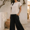 Blusa Nogal de lino avena