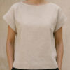 Blusa Brisa de lino avena