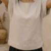Blusa Nogal de lino avena