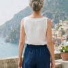 Pantalón Oliva de lino azul marino