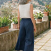 Pantalón Oliva de lino azul marino