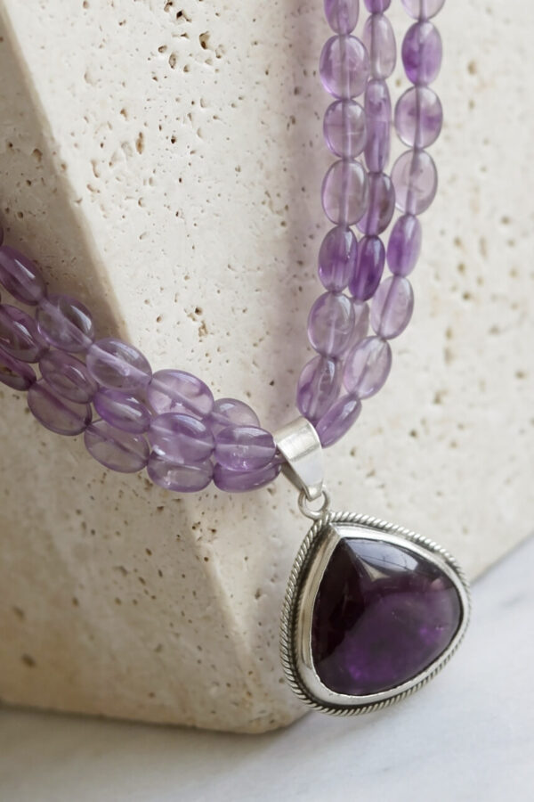 Joyería artesanal piedras naturales amatista