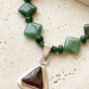 Joyería artesanal piedras naturales collar aventurina verde
