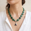 Joyería artesanal piedras naturales collar aventurina verde