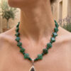 Joyería artesanal piedras naturales collar aventurina verde