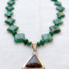 Joyería artesanal piedras naturales collar aventurina verde