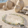 Collar artesanal de estilo natural en cuarzo rutilado