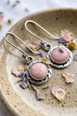 ARETES | Ópalo Rosa Circulares