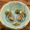 aretes-plata-opalo-verde-espiral (2) ARETES | Ópalo Verde Espiral