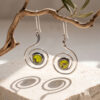 aretes-plata-opalo-verde-espiral (3) ARETES | Ópalo Verde Espiral